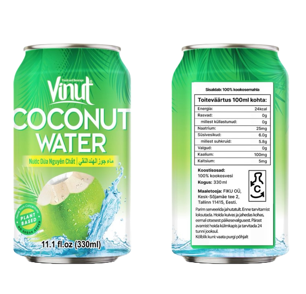 Vinut kookosvesi 330ml