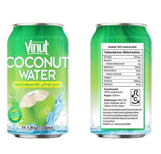 Vinut kookosvesi 330ml